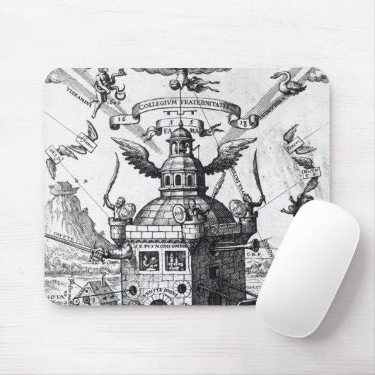 Frontispiz-'Kollegium Fama Fraternitatis Mousepad (Mit Mouse)