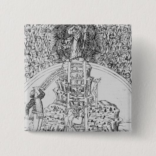 Frontispiz nach "IL Monte Sancto di Dio", 1477 Button (Vorderseite)