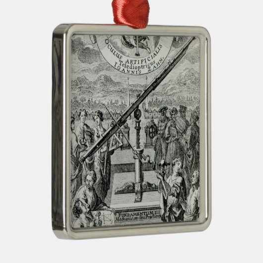 Frontispiz 'Oculus Artificialis Silbernes Ornament (Rechts)