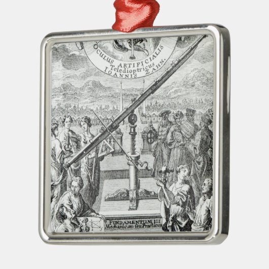 Frontispiz 'Oculus Artificialis Silbernes Ornament (Links)