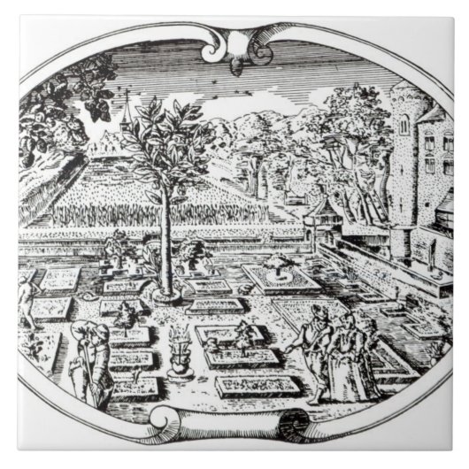 Frontispiz, "vom Herball", durch John Gerard ( Fliese (Vorderseite)