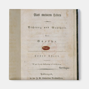 Frontispiz von 'aus meinem Leben heraus Magnet