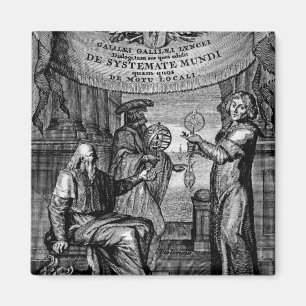 Frontispiz von 'Dialogus De Systemate Mundi' Magnet