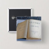 Frontispiz von "Ulysses" durch James Joyce Button (Vorne & Hinten)