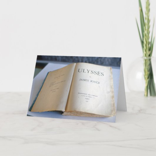 Frontispiz von "Ulysses" durch James Joyce Karte (Vorderseite)