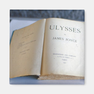 Frontispiz von "Ulysses" durch James Joyce Magnet