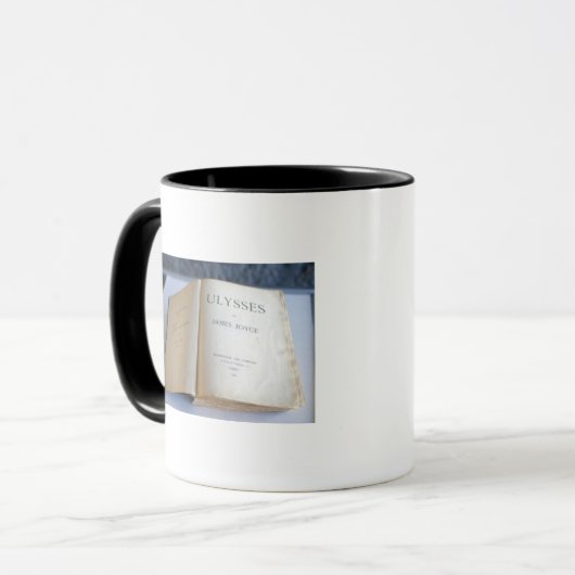 Frontispiz von "Ulysses" durch James Joyce Tasse (Vorderseite Links)
