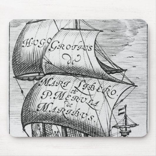 Frontispiz zu "De Mari Libero", durch Hugo Grotius Mousepad (Vorne)