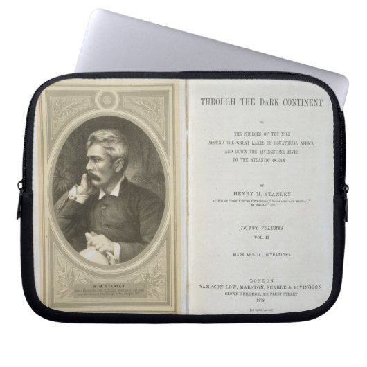 Frontispiz zu "durch den dunklen Kontinent", durch Laptopschutzhülle (Vorderseite)