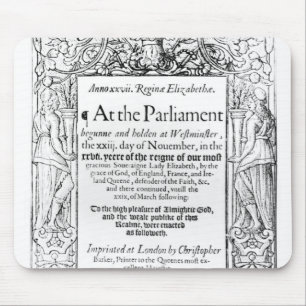 Frontispiz zu einem Konto des Parlaments Mousepad