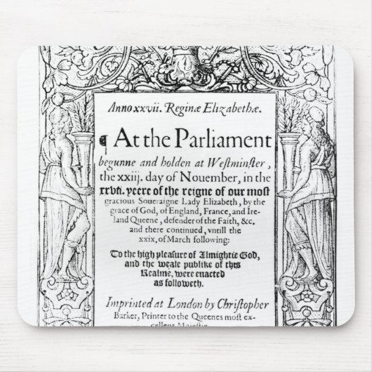 Frontispiz zu einem Konto des Parlaments Mousepad (Vorne)