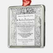 Frontispiz zu einem Konto des Parlaments Ornament Aus Metall (Links)