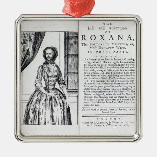 Frontispiz zu 'Roxana, das glückliche Ornament Aus Metall (Vorne)