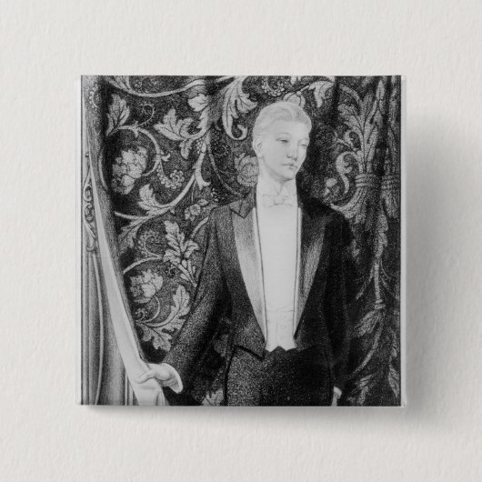 Frontispiz 'zum Bild von Dorian Gray Button (Vorderseite)