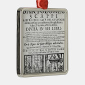 Frontispiz, zum des Buches von Bartolomeo Scappi Silbernes Ornament (Rechts)