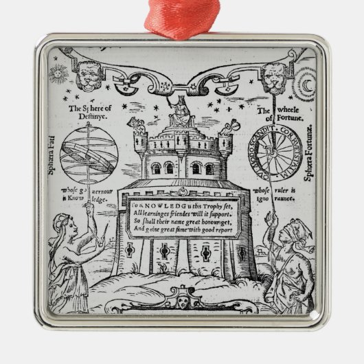 Frontispiz 'zum Schloss von Knowledge Silbernes Ornament (Vorne)