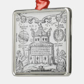 Frontispiz 'zum Schloss von Knowledge Silbernes Ornament (Links)
