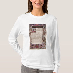 Frontispiz, zum von I zu buchen, das eine Seite T-Shirt