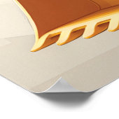 Frontlader-Baustoff-LKW Poster (Ecke)