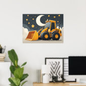 Frontlader-Baustoff-LKW Poster (Heimbüro)