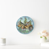 Frontlader Kind Runde Wanduhr (Zuhause)