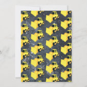 Frontladerbauwagen Geburtstag Einladung (Rückseite)