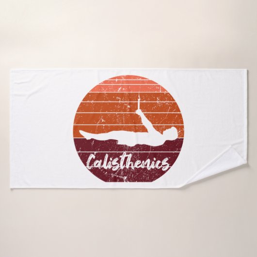frontlever, calisthenics, street workout badehandtuch (Badehandtuch)