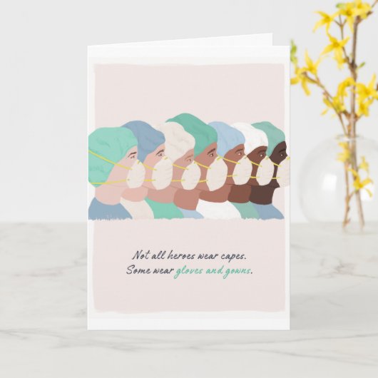 Frontline Hero Dankeschön Karte (Gelbe Blume)