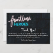 Frontline Heroes Danke, Card Dankeskarte (Vorderseite)