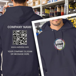 Frontlogo - Kontaktinformationen des Unternehmens  Hoodie