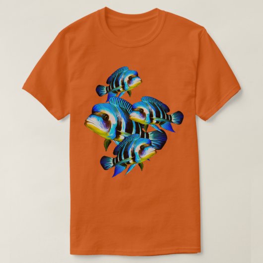 Frontosa Cichlid School Cichlids Aquarium Geschenk T-Shirt (Design vorne)