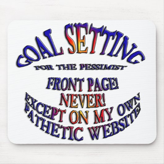 Frontpage Online Niemals Mousepad (Vorne)