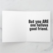 FRONY JOE BIDEN SIE NICHT SCHWARZ! FREUNDSCHAFTSKA KARTE (Innenseite)