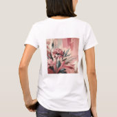 Frorales farbiges Frauenhemd T-Shirt (Rückseite)