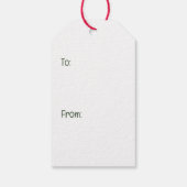 Frory Christmas Dobermann Hunde Geschenkanhänger (Rückseite)