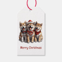 Frory Christmas Shiba Inu Santa Dogs Geschenkanhänger