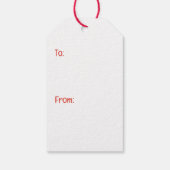 Frory Christmas Yorkie Dogs Geschenkanhänger (Rückseite)