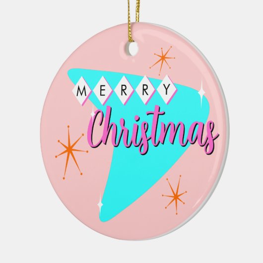 Frory Mid Century Weihnachten Keramik Ornament (Links)