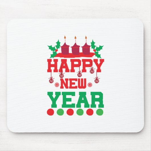 Frory Xmas glücklich Neues Jahr Mousepad (Vorne)