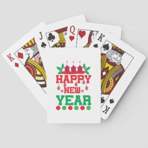 Frory Xmas glücklich Neues Jahr Spielkarten