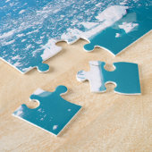 Frosblaue Seenlandschaft Puzzle (Seite)