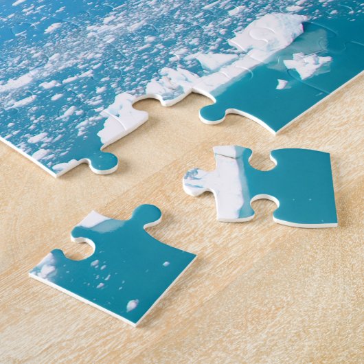 Frosblaue Seenlandschaft Puzzle (Seite)