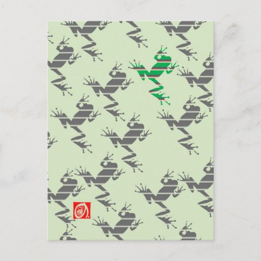 Frosch1 Postkarte (Vorderseite)