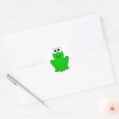 Frosch1 Runder Aufkleber (Umschlag)