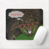 Frosch 014_edited-2 mousepad (Mit Mouse)