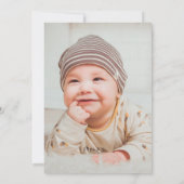 Frosch 1. Geburtstag Party frostiger tropischer Wi Einladung (Rückseite)