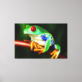 Frosch 1 gezackte Canvas Leinwanddruck