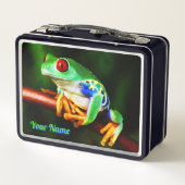 Frosch 1 Mittagspause Metall Brotdose (Rückseite)