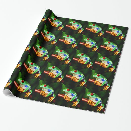 Frosch 1 Wrapping Paper Geschenkpapier (Ungerollt)