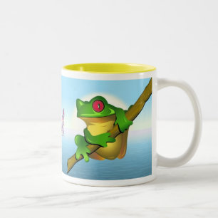 Frosch 1 zweifarbige tasse
